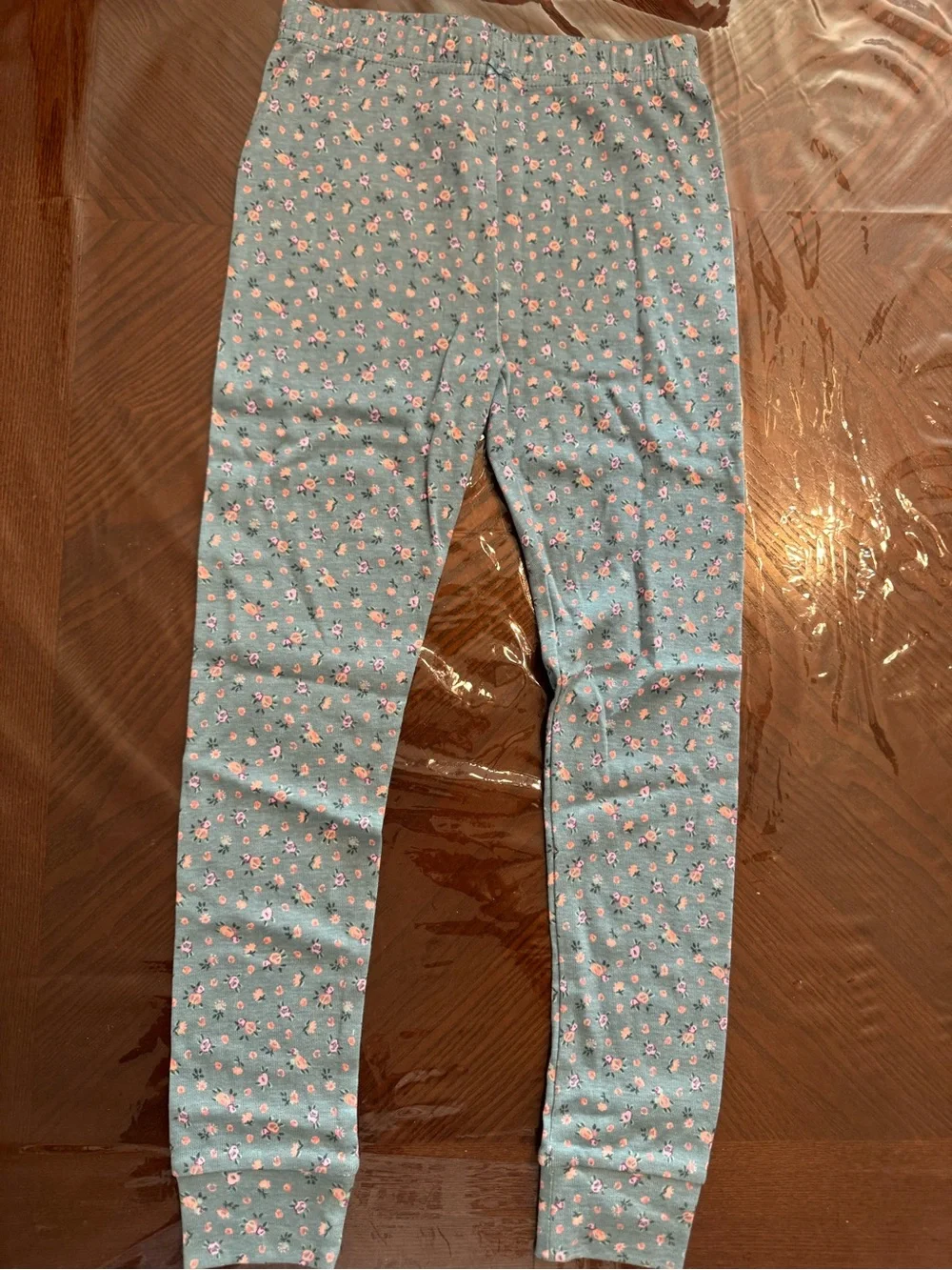 Carter's girls NWT Cotton Blue Floral Kids Pajama Set Sz 6/6A